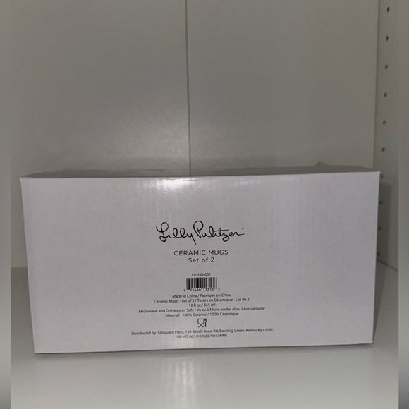 NWT Lilly Pulitzer Ceramic Mugs Set of 2 - Picture 14 of 14